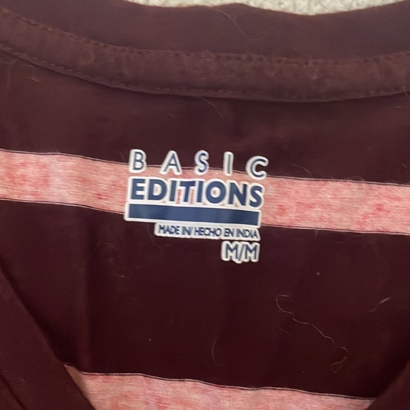 NWOT basic editions quarter length top size medium - Picture 2 of 2